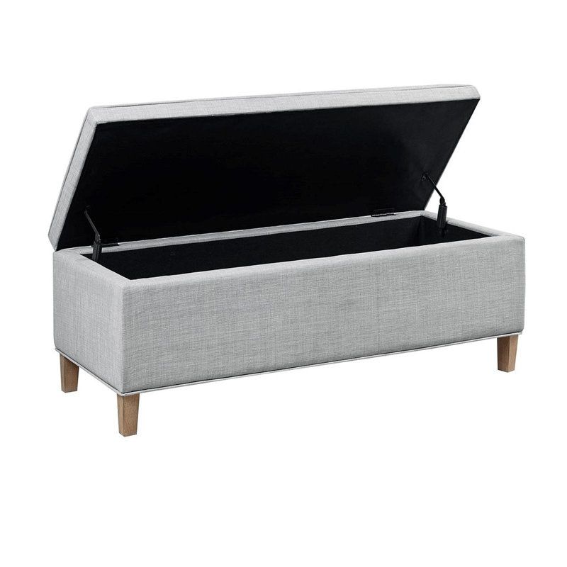 Banc de rangement rectangulaire à fermeture douce