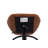Enmond Swivel Adjustable Height Counter & Bar Stool with Metal Frame and Round Footrest, Faux Leather Counter Stool for Kitchen Island-1103858744