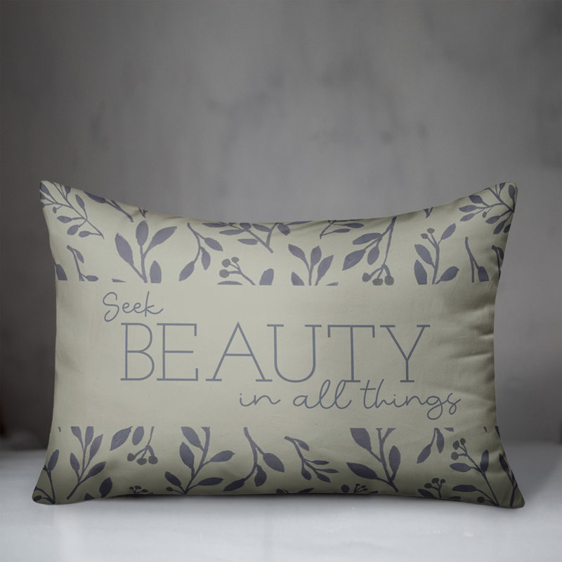  Polyester / Mélange de polyester Housse de coussin lombaire rectangulaire et insert