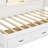 L-Shaped Corner Bed Frame With Drawer, Bookcase, Led Downlight And USB Port For Small Room,Bedroom, Guest Room-107262792