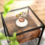 Antietam Glass Top Frame End Table