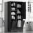 Bathroom Storage Cabinet with Doors and Tilt-Out Laundry Hamper-483995919