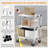 3-tier Foldable Service Carts With Wheels