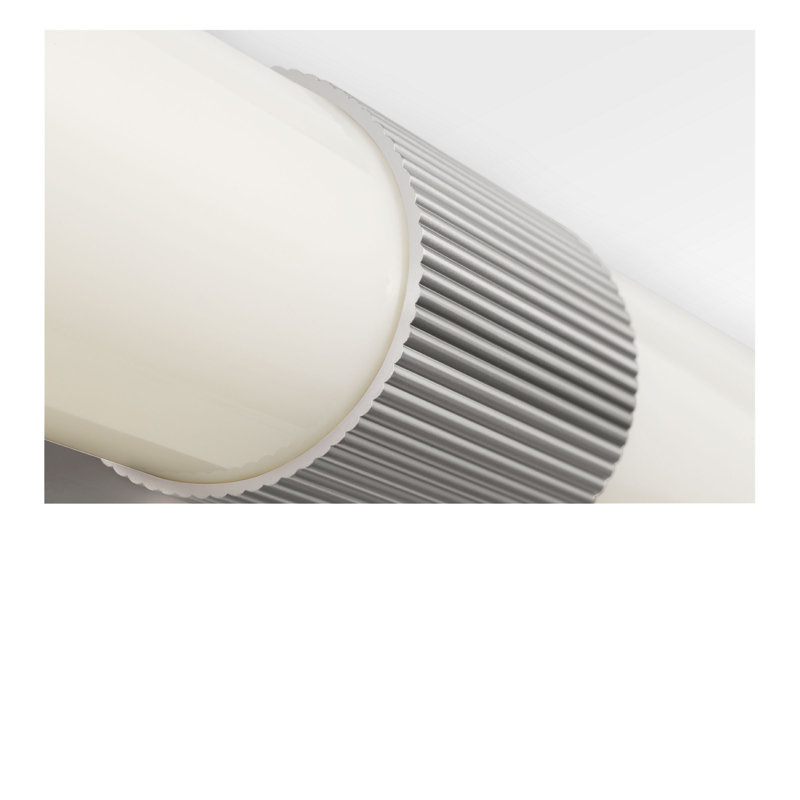 Coiffeuse Sarco, Nickel brossé, H 5 po x l 30 po x P 3,9 po