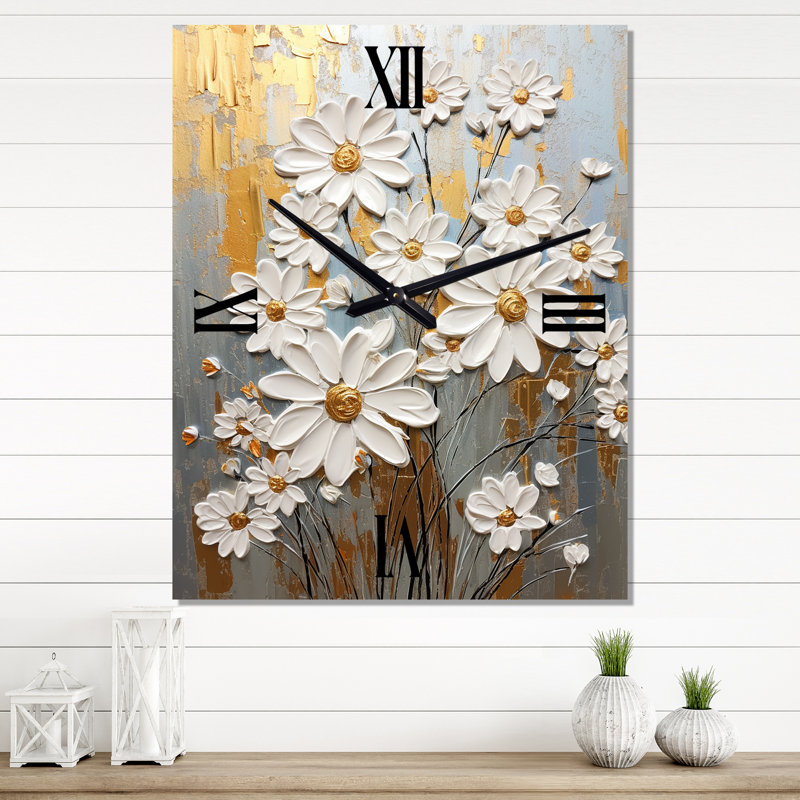 Horloge murale Clebert - Daisies, Moyen