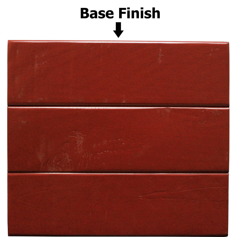 Wood Kitchen Island, Burnt Red
