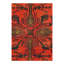 Kuth Cotton Oriental Area Rug in Rust