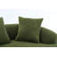 Canapé courbé moderne pour petits espaces avec design sans assemblage et revêtement en chenille