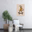 Cute Monkey Skater Playful Contemporary Monkey Wall Art Print 1 Piece Wrapped Canvas Wall Art-892735228
