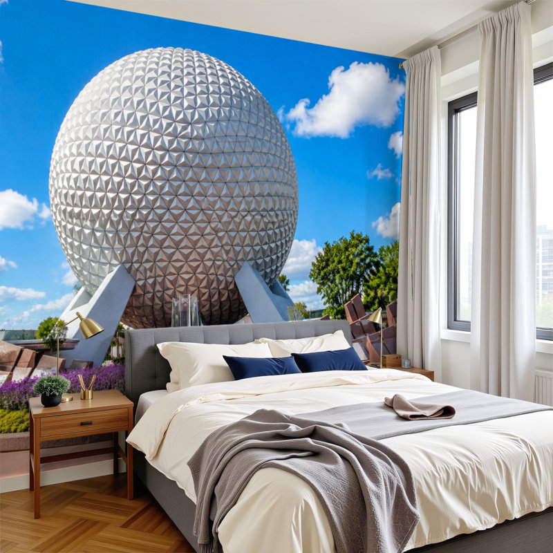 Papier peint adhésif auto-adhésif moderne pour la chambre à coucher L 69 po x l 96 po Peel and Stick