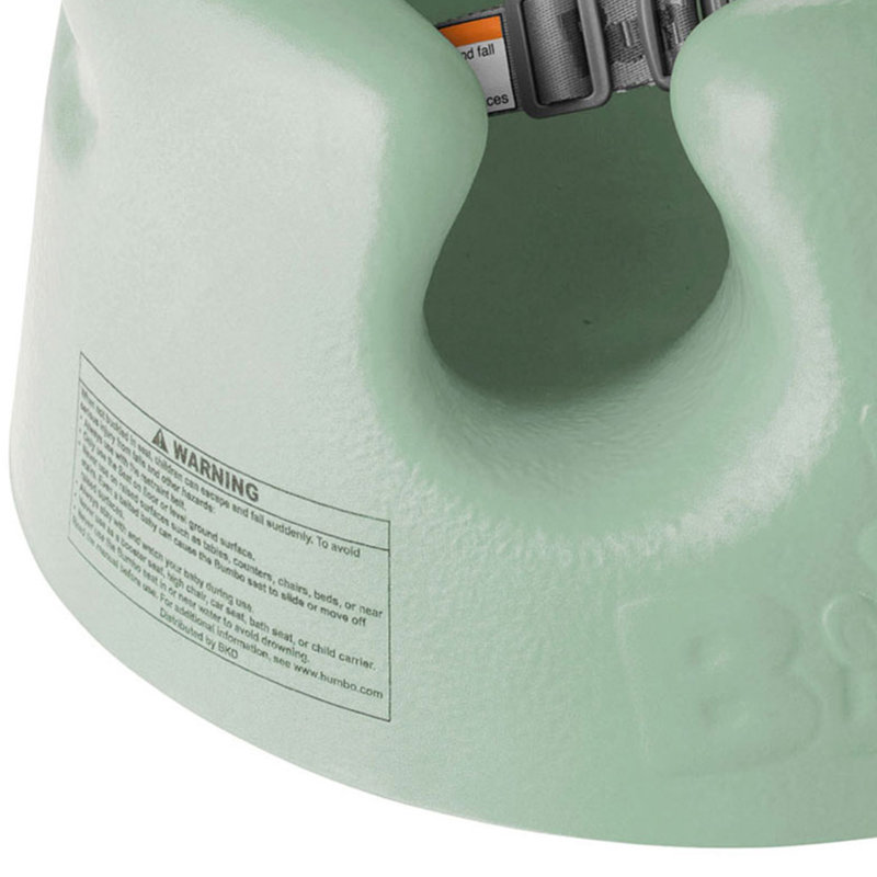 Bumbo Baby Soft Foam Wide Floor Seat w/ Adjustable Harness, Green