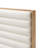 Bed Frame With Chenille Upholstered Headboard Bed