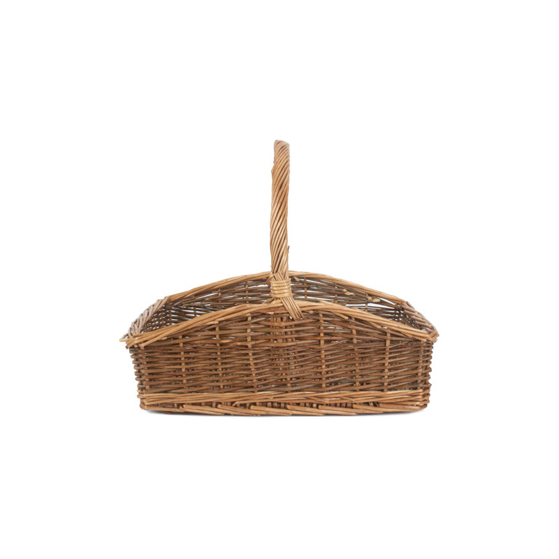 Wicker Garden Trug Basket, 26cm H x 32cm W x 44cm D