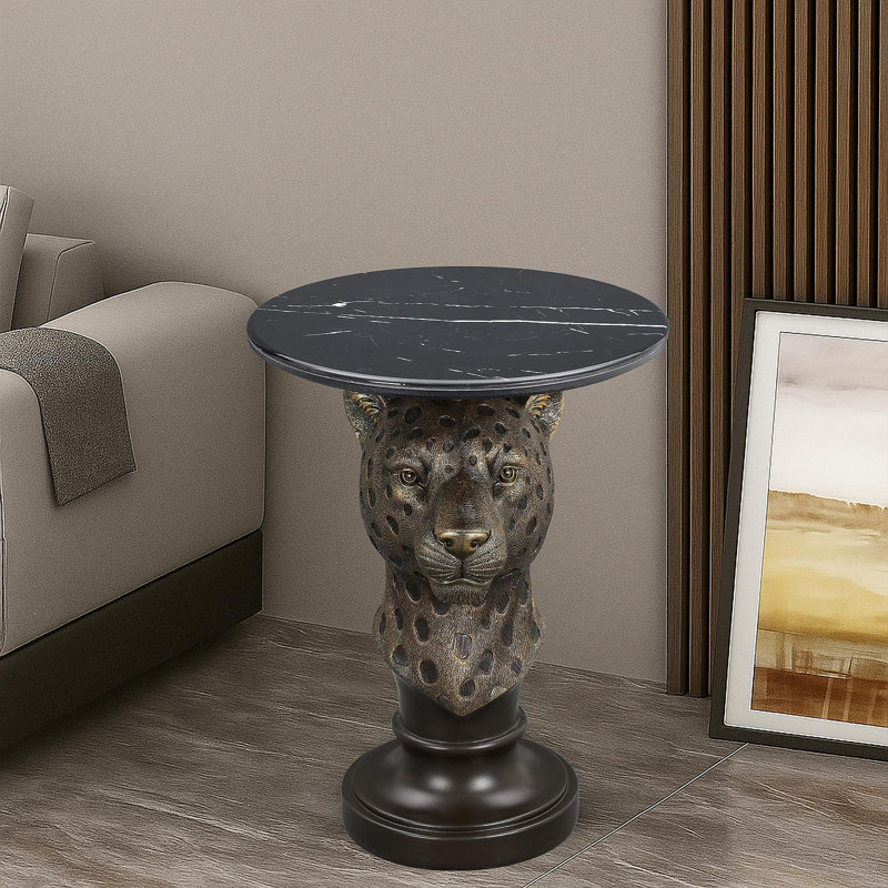 Table d'appoint Leopard Head