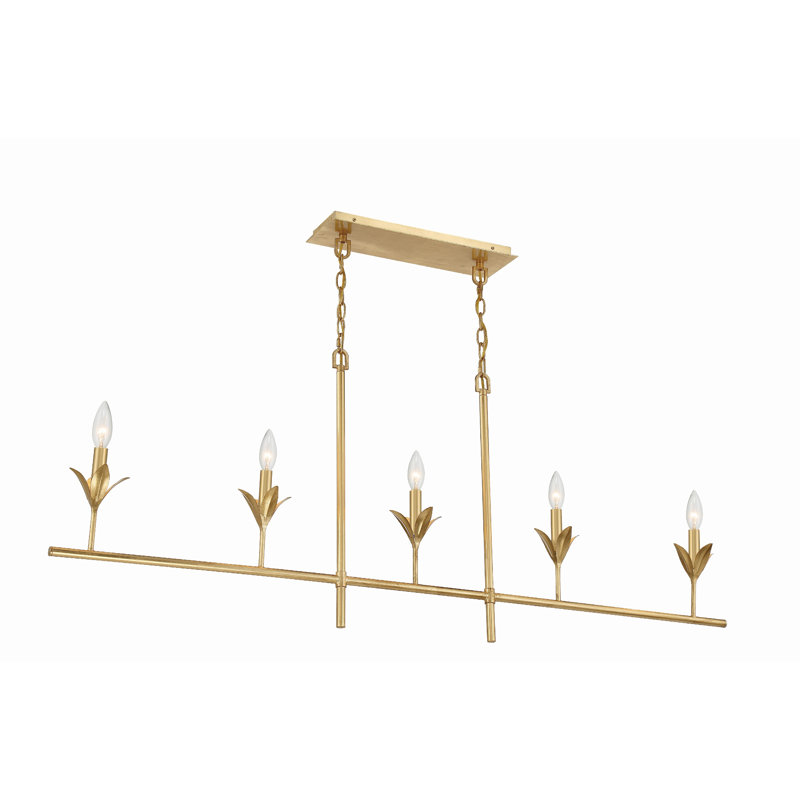 Karsyn 5 - Light Geometric Modern Linear Chandelier