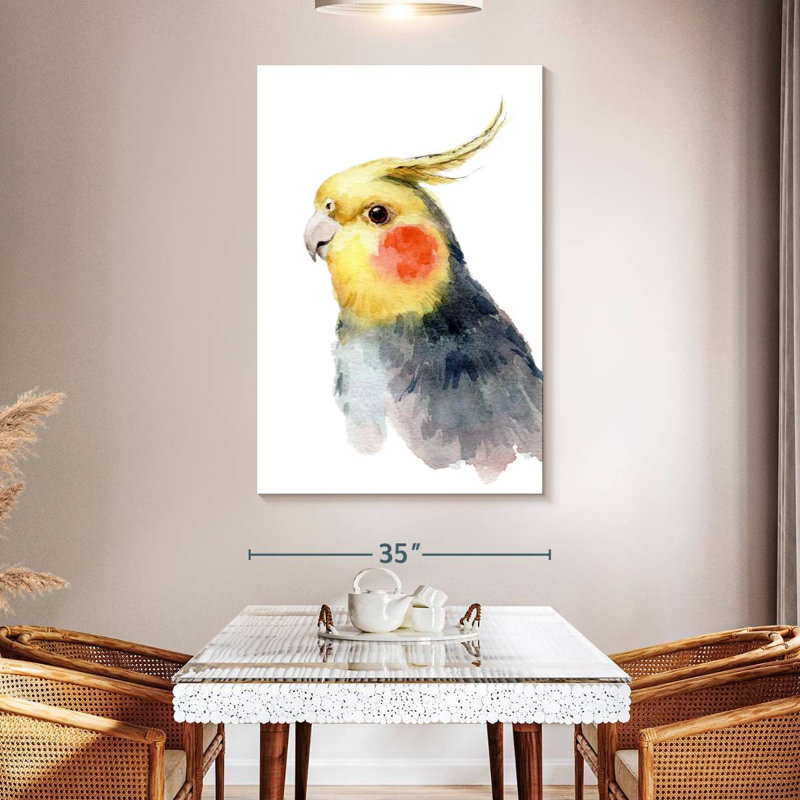 Brampt Cute Parakeet, 51" H x 34" W