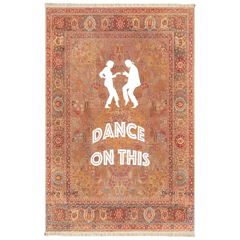 Sultan's Dance Traditional Quote Area Rug (Terracotta)