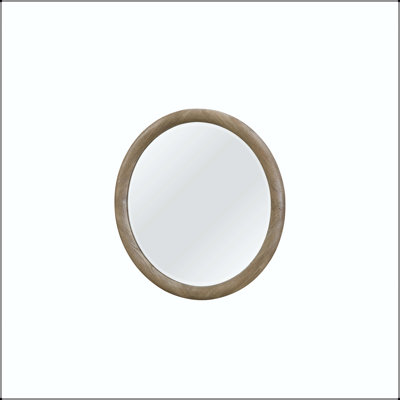 Miroir rond English Oak