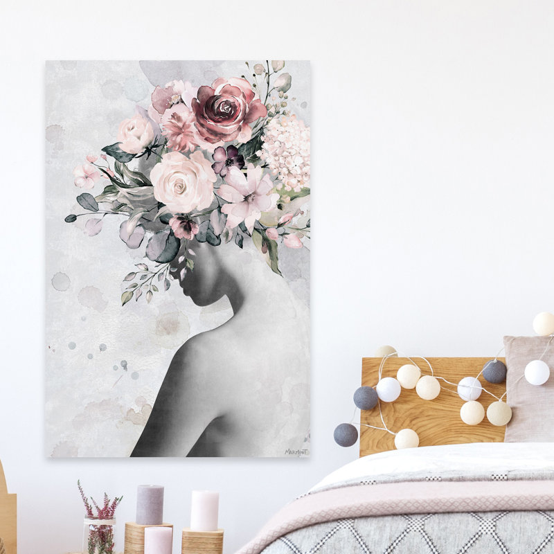 Born To Be Real - Wrapped Canvas Painting, 66cm H x 45cm W x 3.81cm D