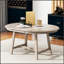 Table de salle à manger extensible rétro en bois pour les réunions de famille et les repas de tous les jours