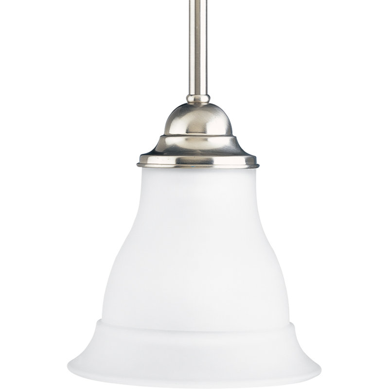 Luminaire suspendu à 1 lumière Wanette, Nickel brossé, E26/moyen (standard)
