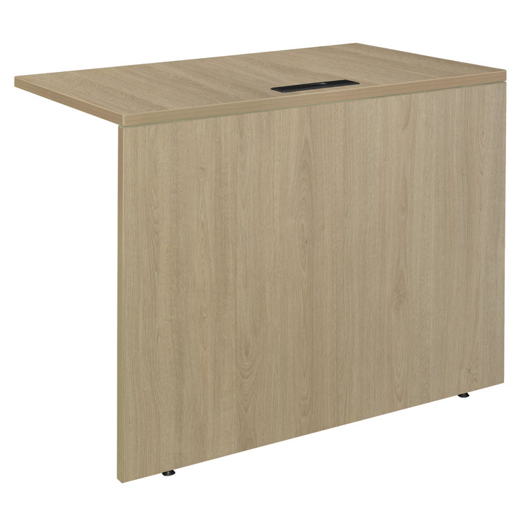 Inbox Zero Legacy 47 in. Return Shell- Noble Oak
