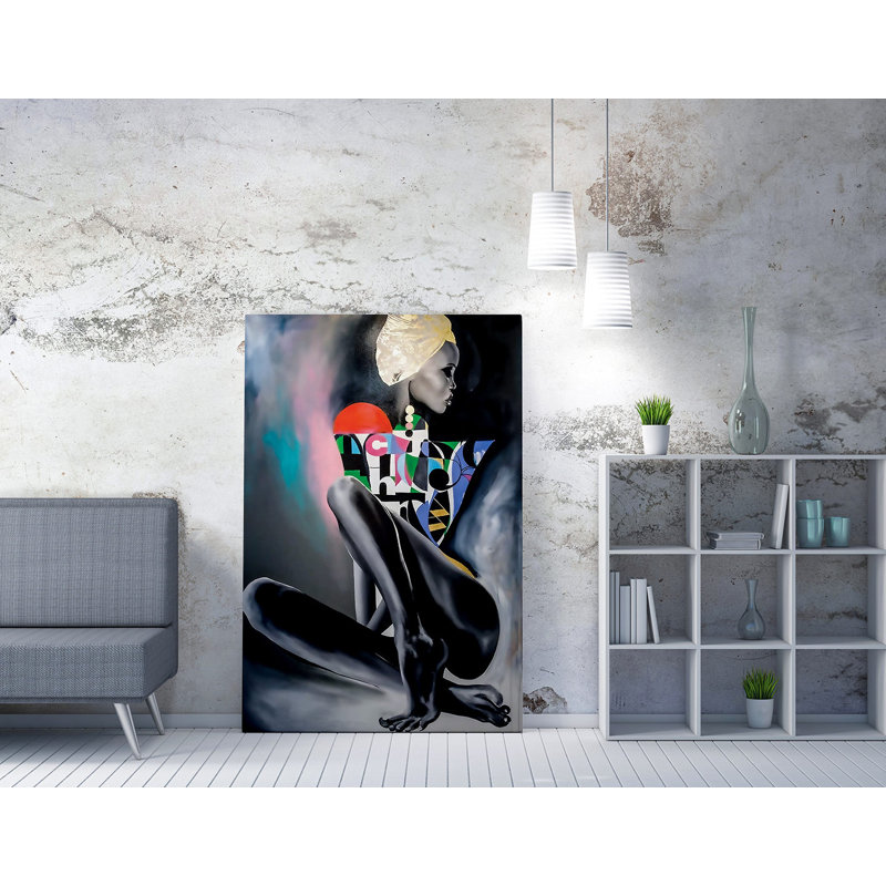 Superbe peinture sur toile décorative de 19,7 po x 27,6 po | 50% coton / 50% polyester, impression numérique sur toile | Cadre en bois élégant (0,8 x 1,2 pouces) | Parfait pour le salon, la chambre à coucher et le bureau