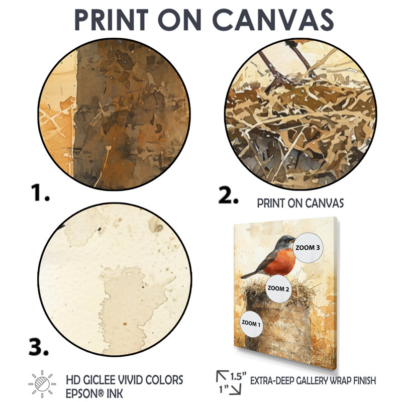 Banas - Animals Canvas Wall Art, Noir, Impression encadrée flottante, H 20 po x l 12 po