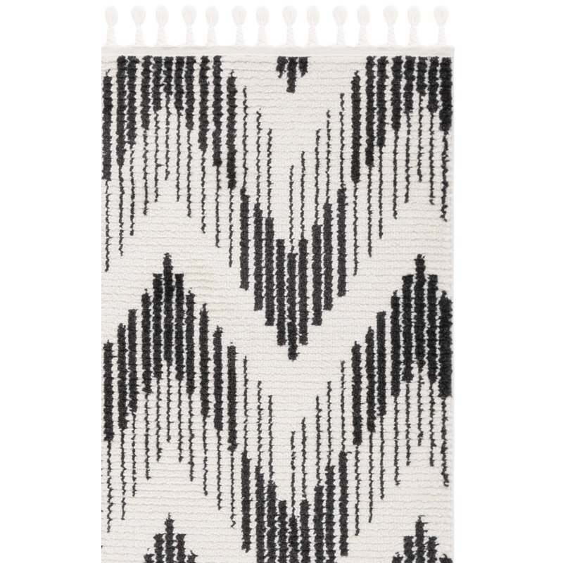 Tapis à chevrons performance Emmariah, Rectangle 4 pi 5 po x 6 pi 5 po