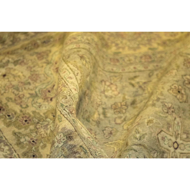 High-Quality Hand-Knotted Beige Area Rug