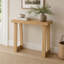 Console rectangulaire étroite de 91 cm (36 po) à placer derrière un canapé, style moderne en bois massif.