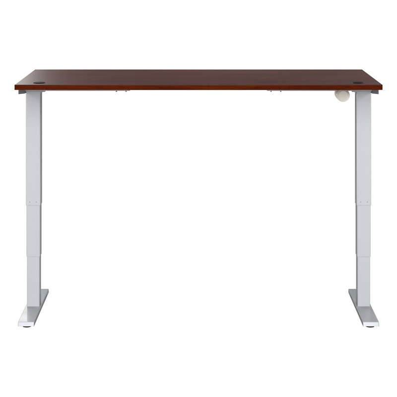 Bureau pour travailler debout à hauteur réglable, Gris tempête / gris métallique froid, l 71,02 po x P 29,37 po
