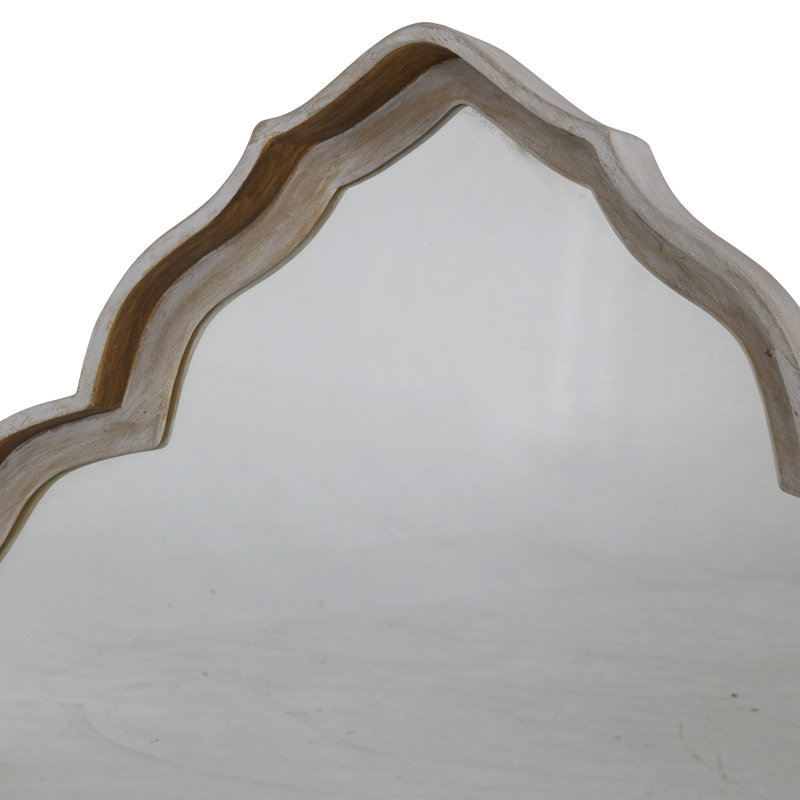 Adriana Diamond Wood Wall Mirror