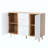 Sideboard Buffet Cabinet With 3 Drawers & 2 Doors,Buffet Cabinet With Adjustable Shelves For For Living Room Dining Room Hallway,Kitchen