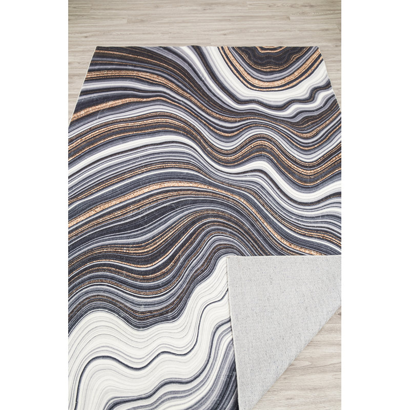 Tapis rectangulaire Dushon avec envers antidérapant, Rectangle 5 pi 4 po x 7 pi 5 po