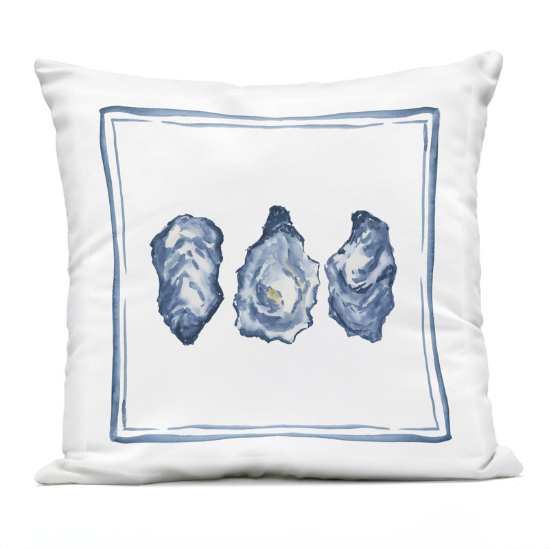 Coussin extérieur Oyster Shell Trio Design par Lucille Price