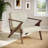 Glenwillow Home 30" Wide Grove MCM Wood Frame Upholstered Accent Chair-70584999