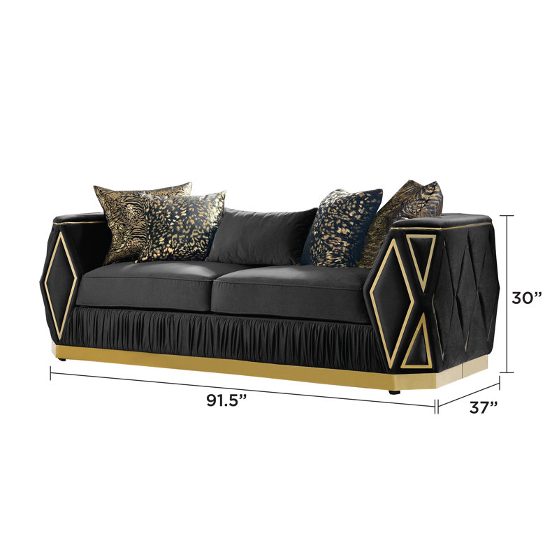 Dulaney Sofa Black, Black