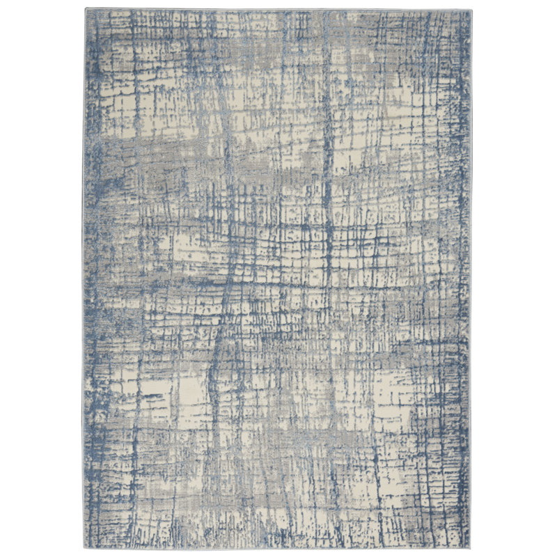 Rush Abstract Area Rug, Rectangle 160 x 221cm