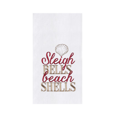 Serviette de Noël traîneau