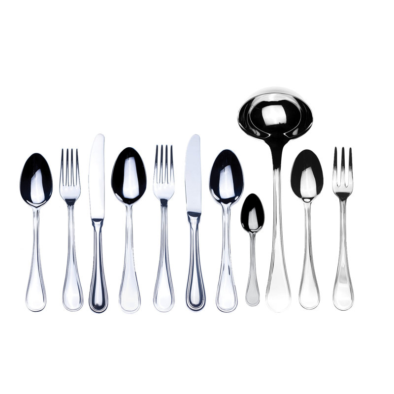 Ensemble de couverts Boheme avec couteaux H / H - 99 pièces - Acier inoxydable