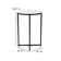 Hampstead Collection End Table - Modern Laminate Accent Table with Crisscross Frame