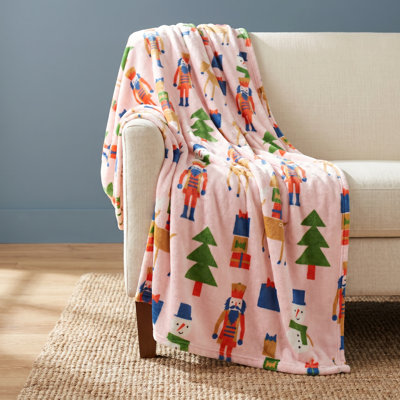 Holiday Printed Throw Blanket