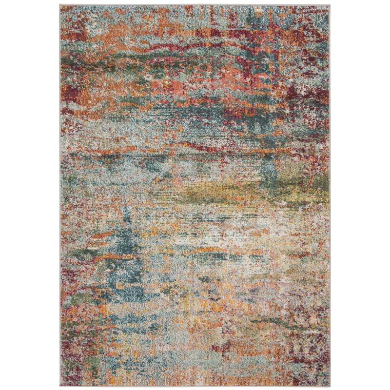 Mcauliffe Abstract Area Rug, Rectangle 91 x 152cm