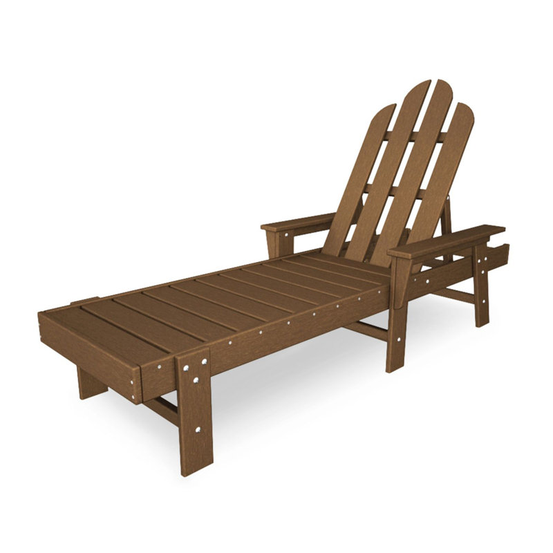 POLYWOOD Long Island Chaise, Teak