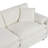 Upholstered Chenille Loveseat Sofa with Ottoman, 2 Throw Pillows, Side Pockets-1257408283-1256151601-1256151606