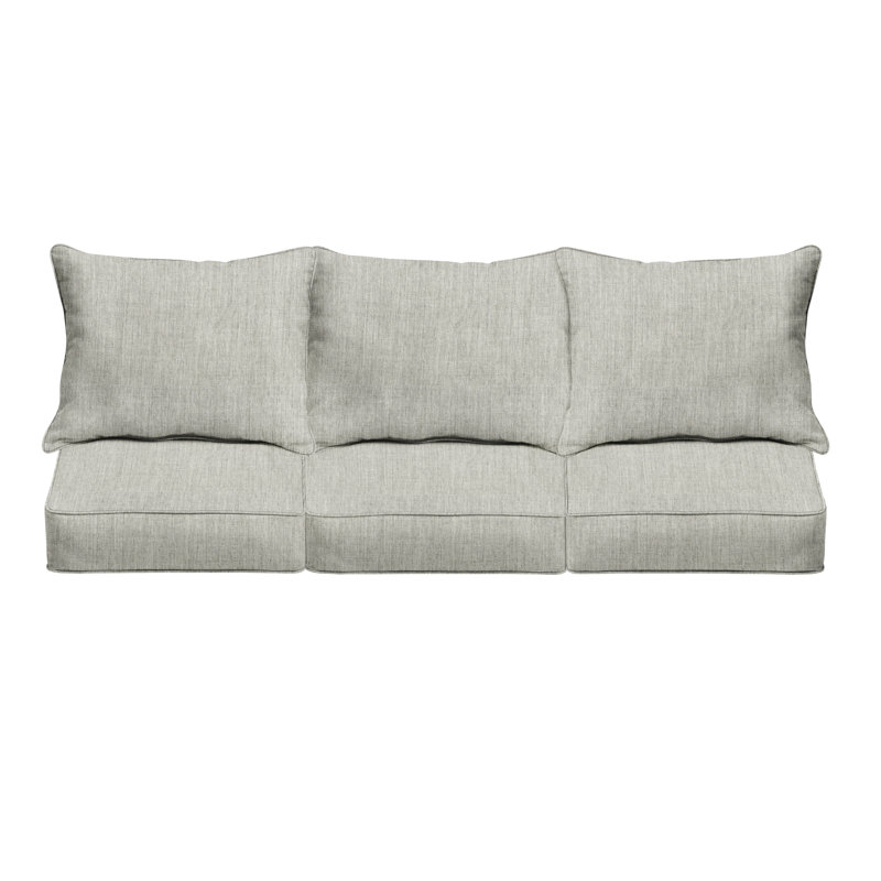 Ensemble de coussin et coussin d'extérieur Sunbrella, L 23 po x P 27 po x H 5 po, Sunbrella - Toile granit
