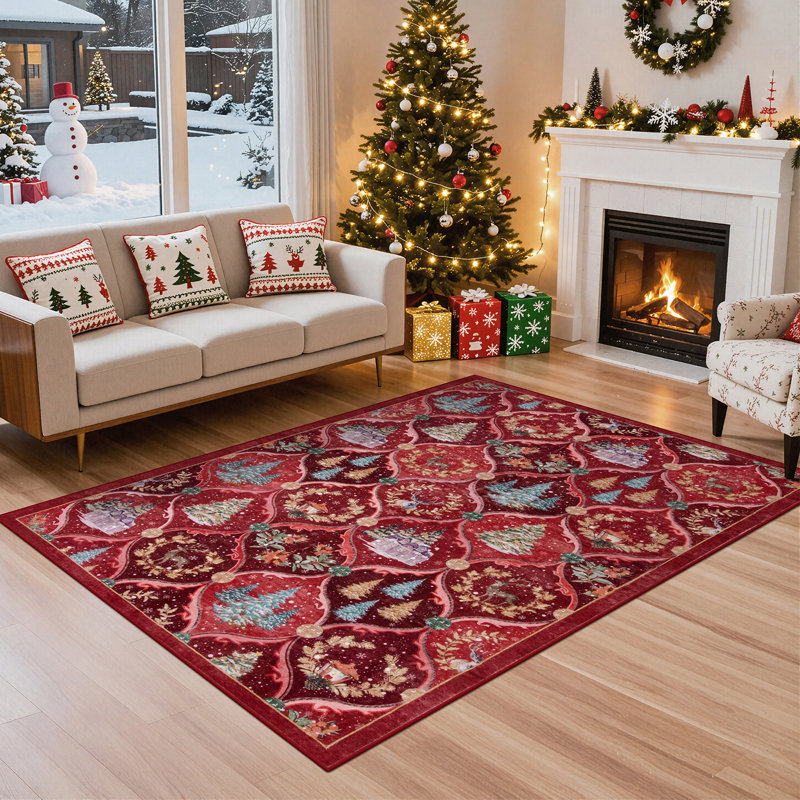 Tapis de Noël Laraven, Rectangle 8' x 10'