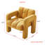 Chaise d'appoint pratique et large rembourrée-1672973465