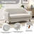 65'' W Loveseat Sofa With Armchair Modern Upholstery Living Room Set-128838854